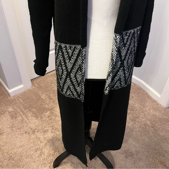 Chevron Waist Knit Shawl long duster   Cardigan
Bobeau   Xs nwt - Picture 4 of 9